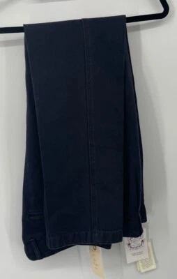 Pantalón chino finmore napoli azul marino frente plano para hombre talla 50 Foto 1 de 4