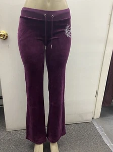 Juicy couture NEW SMALL Track Pants Only Y2K Purple/ Burgundy - Picture 1 of 18