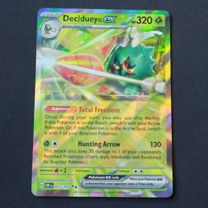 Pokemon SV03: Obsidian Flames Double Rare Holofoil Decidueye ex 015/197 NM - Picture 1 of 2