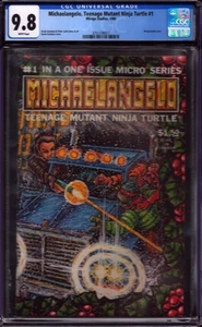 Michaelangelo, Teenage Mutant Ninja Turtles #1 CGC 9.8 Mirage 1986 WHITE PAGES - Picture 1 of 1