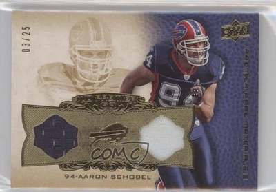 2008 UD Premier Premier Rare Materials 2 Patch /25 Aaron Schobel #PP2-AS Patch - Image 1 of 2