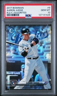2017 Bowman Rookie Of The Year Aaron Judge RC Yankees #9 PSA 10 - Image 1 of 2
