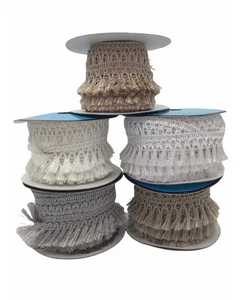 Passamaneria Frangia Modello Nappine Abbigliamento Tappezzeria Elegante Lucido A - Imagen 1 de 38