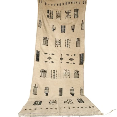 Vintage Moroccan Rug Tribal Azilal Rug Area Wool Berber Handmade Wool Carpet - Image 1 of 4