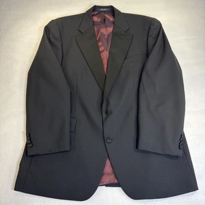 Ralph Lauren CHAPS Para hombres 2 Botones Negro Lana Blazer Deportivo Abrigo Chaqueta Talla 46L - Imagen 1 de 12