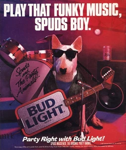 1988 Budweiser Beer: Play That Funky Music Spuds Boy Vintage Print Ad - Picture 1 of 1