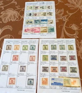 APC W6091 China gemischte Erhaltung auf Schaltungsblättern mit fast 200 $ scv - Bild 1 von 8