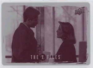 2025 UD X-FILES GOVERNMENT CONSPIRACIES MAGENTA PRINTING PLATE MULDER SCULLY 1/1 - Picture 1 of 2