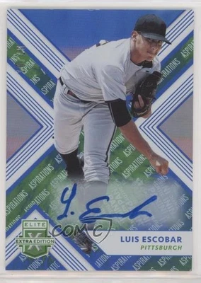 2018 Panini Elite Extra Edition Aspirations Tie-Dye /10 Luis Escobar #123 Auto - Image 1 of 2
