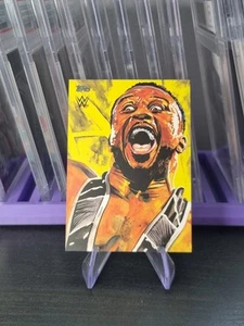 2021 Topps WWE Undisputed Rob Schamberger Illustration Big E #RS-2 Sketch Insert - Picture 1 of 2