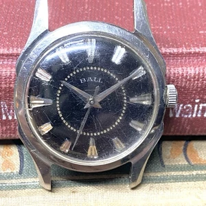 Orologio da polso vintage a sfera quadrante nero 91250 antimagnetico uomo così com’è - Foto 1 di 11