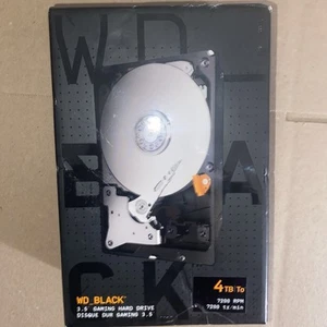 WD Black High-Performance Game Drive 3.5" 4 TB 7200 RPM Windows 10 8.1 NEW - Picture 1 of 3