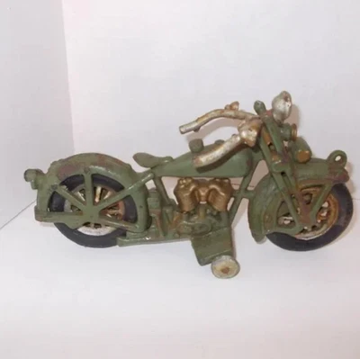 Vintage Metal Motorcycle - Image 1 of 4