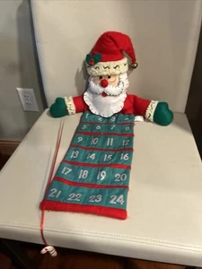 Rare 1999 Christmas Countdown Advent Calendar Santa Claus International Silver - Picture 1 of 6