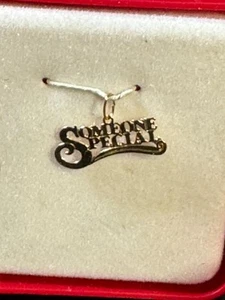 Vintage Someone Special goldfarben Charm Hänger Anhänger - Bild 1 von 2