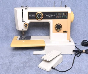Kenmore Sears 10 Stitch Model 385 1249380 Sewing Machine W/Pedal & Cable Tested - Picture 1 of 11