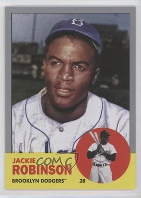 2022 Topps Archives 1963 Topps Design Silver /99 Jackie Robinson #42 HOF - Image 1 of 2