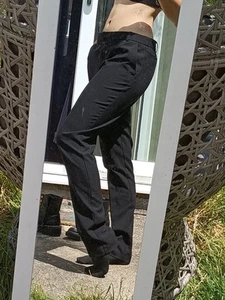 Tapered Slim Arbeitshose Anzughose Damen Größe 10 Medium schwarz - Bild 1 von 9