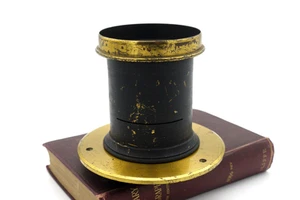 Vintage Doublet 10x12 f/11 19" ULF Brass lens 11x14 12x15 Ultra Large Format - Picture 1 of 6