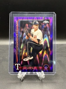 Jacob deGROM 2025 Topps Chrome Purple RayWave Refractor #214 #'d 054/250 - Bild 1 von 3
