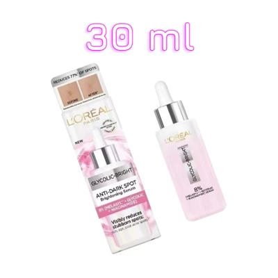 L'Oreal Paris Glycolic Bright Serum Glow Brighten Every Day 30 ml - Image 1 of 4