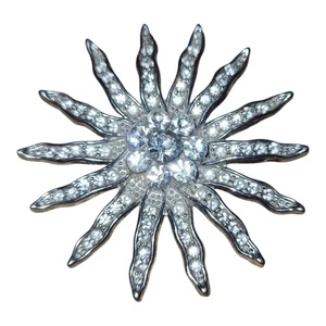 Vintage Strass Starburst Brosche - Bild 1 von 2