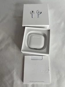 Apple AirPods 4 Wireless Earbuds Bluetooth Headphones w/ Charging Case MXP63LL/A - Picture 1 of 5