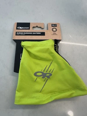 Outdoor Research Surge Running Gaiters Lemongrass L/XL Trail Reflective - Image 1 of 4