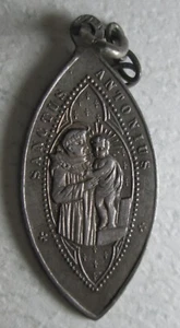 Medaglia Votiva 1830 Sanctus Antonius Argento - Foto 1 di 2