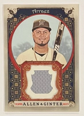 2023 Topps Allen & Ginter Relics #AGRB-LA Luis Arraez (MEM) Near Mint Condition - Image 1 of 2