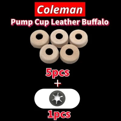 Coleman Pump Cup Leder Büffel 5er Set + 1 Spezialwaschmaschine Leder Coleman