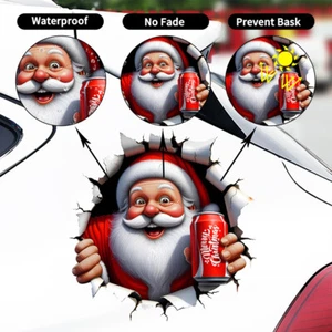 Pegatina autoadhesiva de doble cara para ventana de vidrio de Papá Noel para cajas de herramientas de automóviles - Imagen 1 de 24