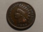 1889 Nice "better Date" Indian Head Bronze Cent Mintage 48,866,025!