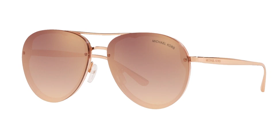 Nuevo MICHAEL KORS MK2101 34686F Abilene 60 mm Oro Rosa Aviador Gafas de Sol Unisex Foto 1 de 4
