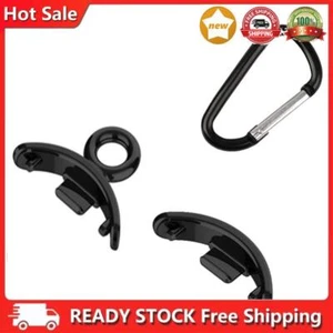 Metal Watch Strap Connectors for Mi Band 8 (2PCS Black With carabiner) - Zdjęcie 1 z 10