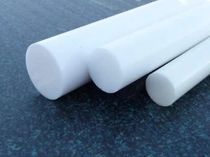 Barra Tonda Teflon PTFE Diametro Da 6mm a 25 mm 1000mm 1 mt diy bianco brico - Foto 1 di 3