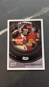 2017 Sage Hit Premiere Draft In Focus Patrick Mahomes II - Picture 1 of 12