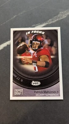 2017 Sage Hit Premiere Draft In Focus Patrick Mahomes II - Image 1 of 4