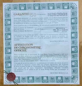 Garantía de certificado Rolex N362001 69160 Lady Datejust acero 1991 1993 damas - Imagen 1 de 6