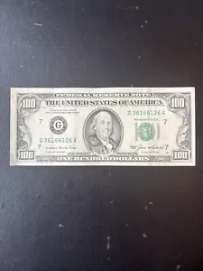 Small Face $100 bill (One Hundred Dollar Bill) - Series 1985 - Picture 1 of 2