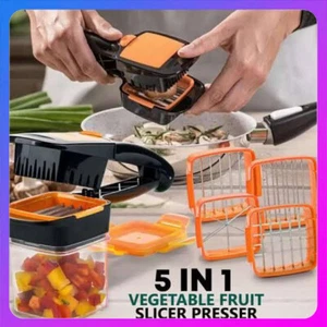 3 cuchillas y contenedor de acero inoxidable NutriChopper alimentos vegetales - Imagen 1 de 7