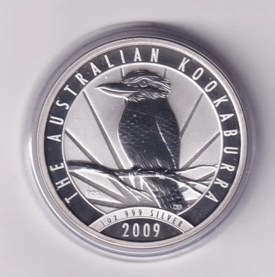 AUSTRALIAN: 2009 $1 KOOKABURRA  1oz  .999 SILVER COIN  #PL709 - Image 1 of 2