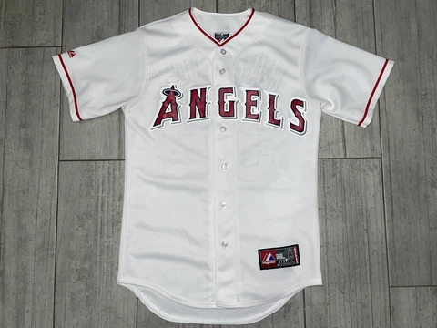Anaheim Angels Josh Hamilton #32 Majestic Jersey Men’s Sz Small Preowned Cover