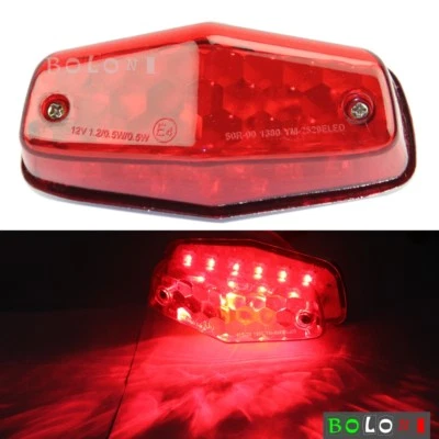 Motorcycle 12V LED Small Lucas Style Tail Light Universal For BSA A10 1953-1963 - Image 1 of 4