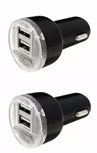 2x Universal USB Car Charger Adapter 2.1A For iPhone5 6 7 SE SE2(2020 Model) LG - Picture 1 of 3