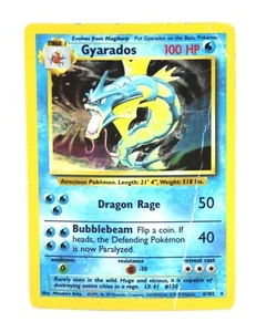 Pokémon Card Gyarados 6/102 Holo Rare (Creased) - Picture 1 of 4