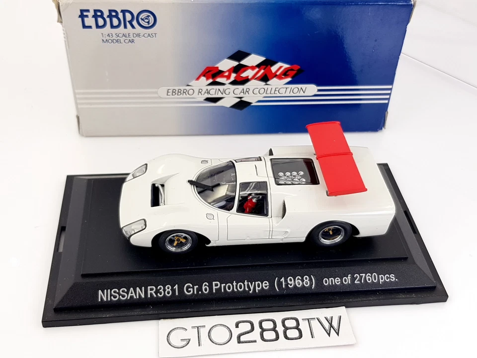 EBBRO escala 1:43 Nissan R381 Grupo 6 Prototipo 1968 (Blanco) #493 Foto 1 de 4