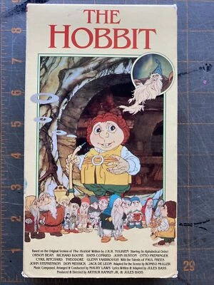 THE HOBBIT (VHS, 1977, Animated, Rankin, Bass, J.R.R. Tolkien) Bx6 - Image 1 of 3