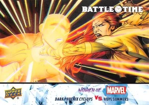 DARK PHOENIX CYCLOPS vs. HOPE SUMMERS / 2024 (UD) Women Marvel BATTLE TIME BT-17 - Picture 1 of 2