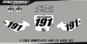 cobra CX - 50 JR 2014 - 21 Custom Pre Printed Number plate Backgrounds  WHTBLK - Picture 1 of 1